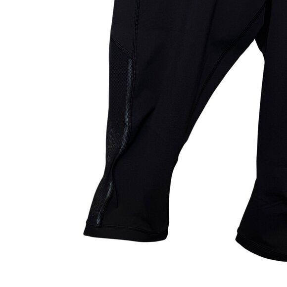 Women's Lululemon Align Crop Pants Size 10 - Black Mesh - Picture 5 of 12